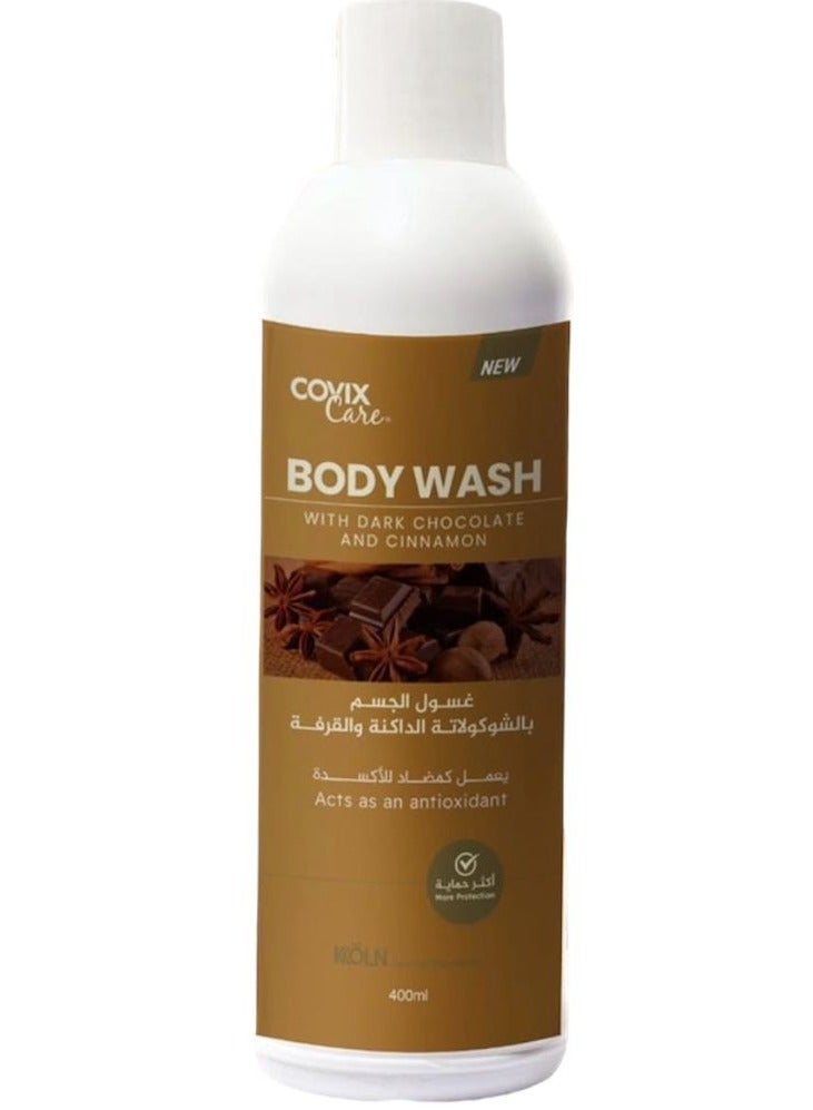 Covix Body Wash With Dark Chocolate And Cinnamon 400Ml - Image 1